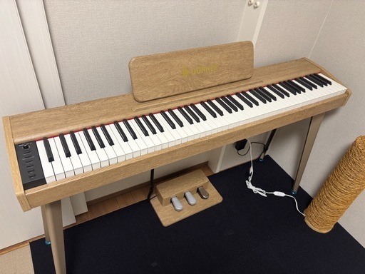 DONNER 88鍵電子ピアノ　ナチュラルウッド