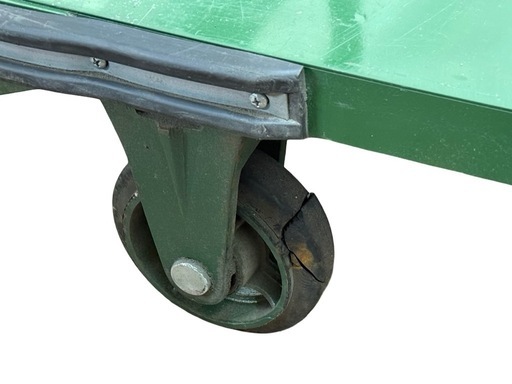 ◯TRUSCO トラスコ 500kg スチール台車 運搬車 900×600mm OH-2 鋼板製キャスター 鋳物車輪 固定ハンドル 中古品■ジモティ姫路 ◯TRUSCO トラスコ 500kg スチール台車 運搬車 900×600mm OH-2 鋼板製