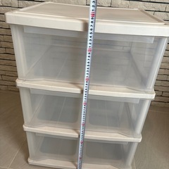 衣装ケース　3段　キャスター付きの画像