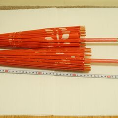 七五三小物　和傘　子供用　60cm位　2本　一度撮影に使用の画像