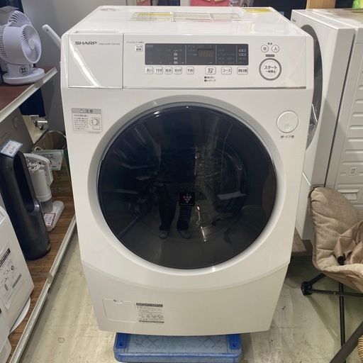 SHARP 2023年製 ES-H10G-WL シャープ ドラム式洗濯機 洗濯機10kg 乾燥