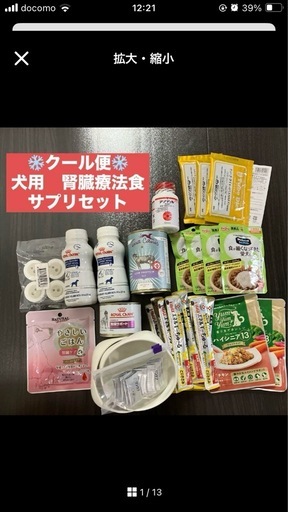 犬用　腎臓療法食・サプリセット