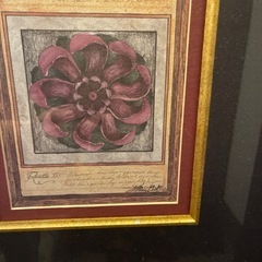 🌹豪華🇮🇹大型重厚なフラワーモチーフ絵画🌹の画像