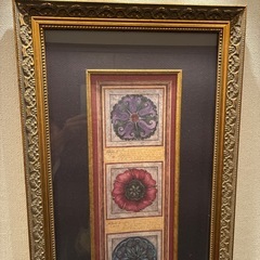 🌹豪華🇮🇹大型重厚なフラワーモチーフ絵画🌹の画像