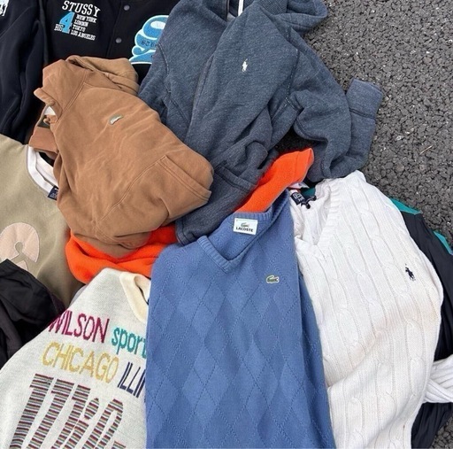 古着 激安 ベール 古着卸 30点 まとめ売り ブランド 多数あり メンズ スウェット トレーナー ジャケット NIKE ラルフローレン ラコステ