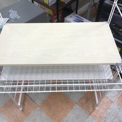 【ジャングルジャングル石川金沢店】  レンジ台 ホワイト W80×D40×H175 クリーニング済み												の画像