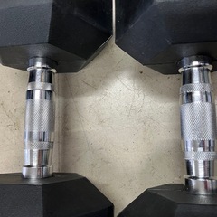 A2510-254 ヘキサゴンダンベル ヘックスバー ダンベル 20kg×2 バラ売り不可 キズ 汚れありの画像