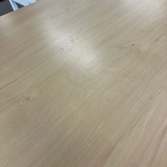 無印良品折りたたみテーブルスチールパイプテーブルナチュラル【トレファク堺福田店】の画像