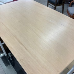 無印良品折りたたみテーブルスチールパイプテーブルナチュラル【トレファク堺福田店】の画像
