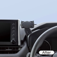 美品 純正 RAV4 スマートフォンホルダー ブラック YACの画像