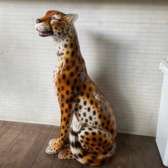 ヴィンテージ イタリアン セラミック チーターの画像