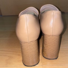 CECIL McBEE べっ甲チェーン付チャンキーヒールローファー 厚底の画像
