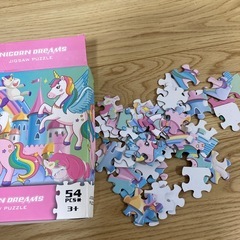 ユニコーン柄のパズルの画像