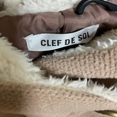 CLEF DE SOL フード付きポンチョコート ポンチョの画像