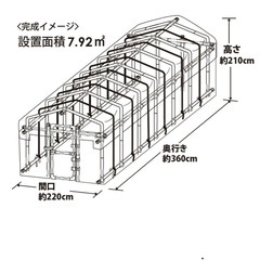 ビニールハウス(コメリ)の画像