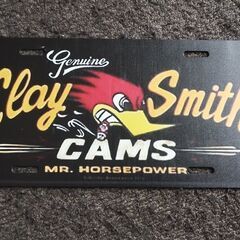 希少　クレイスミス　Clay Smith Cams ナンバープレート30×15㎝ 木製の画像