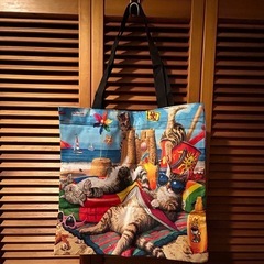 ネコ　ねこ　トートバッグ　サブバッグ　エコバッグ　新品　未使用の画像
