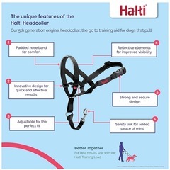 Halti ヘッドカラー 犬 引っ張り防止 首輪 大型犬 ブラック サイズ4の画像