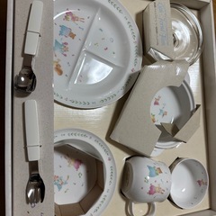 子供用食器セット＆男の子ファーストシューズの画像