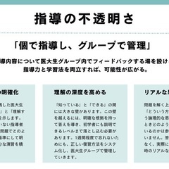 医大生グループによる中高生への学習指導の画像