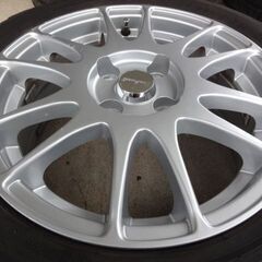 ダンロップエナセーブEC204バリ山185/55R15 PCD100 4穴アルミホイール付４本セットの画像