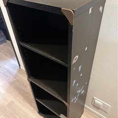4段ボックスブラウンの画像