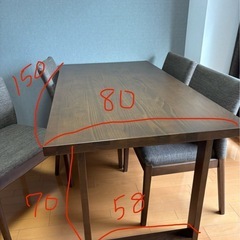 美品　ニトリ　ダイニングテーブルセットの画像