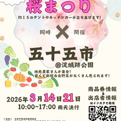 桜まつり出店者募集