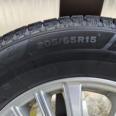 205/65R15 BLIZZAK　2021年　ホイル付き　スタッドレスタイヤ　4本セットの画像