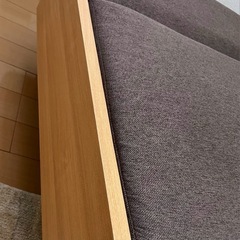 天然木　北欧風　ソファー　可変式　ベッド可　USBポート付き　　12月引き取り希望ですの画像
