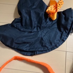 ハロウィン　魔女　コスチューム　140サイズ　帽子　バッグ付きの画像