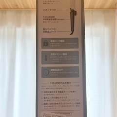 新品未開封　海外対応　コテ　ヘアーアイロン　32mm テスコムの画像