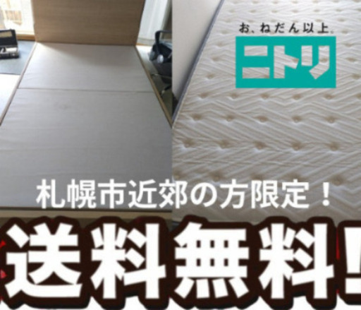 札幌市近郊の方限定！送料無料！Nスリープ ハード H1-02CR VHセミダブル 札幌市近郊の方限定！送料無料！セミダブルベッドフレームと