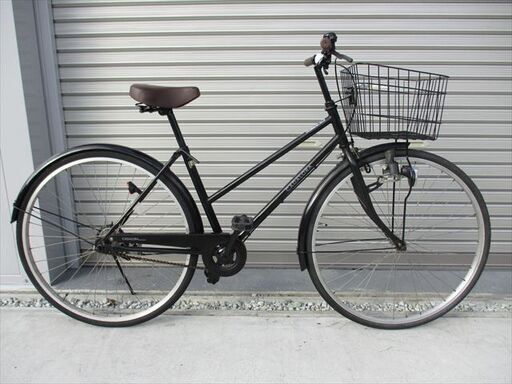 E582　★限定特価★ 中古自転車 【27インチ　軽快車　シティ　ブラック　LEDダイナモライト 】