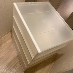 無印　収納クリアケースの画像