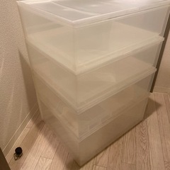 無印　収納クリアケースの画像