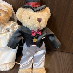 テディベア　新郎新婦　 ウェディングの画像