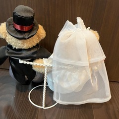 テディベア　新郎新婦　 ウェディングの画像
