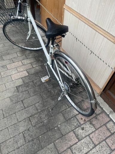 リサイクルショップどりーむ荒田店　No535 自転車　シティサイクル　２７インチ　ギア切り替え付き♪　LEDライト付き♪　鍵付き♪