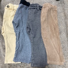 80サイズ冬ズボン３本セットの画像