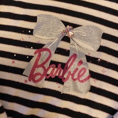 Barbie ストライプ 長袖カットソー 130Aの画像