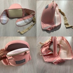 抱っこ紐 新生児 ヒップシート ピンク の画像