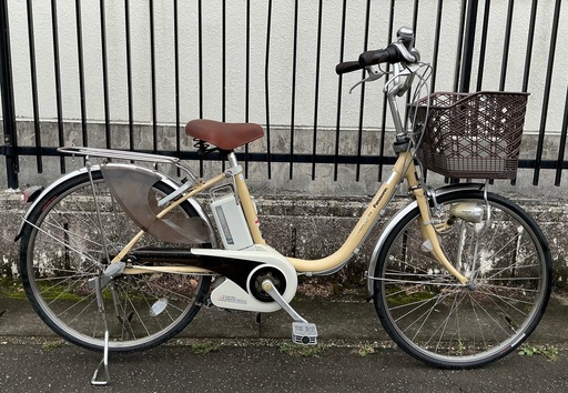 ＜整備済・超お得品＞パナソニック・リチウムViVi DX・24インチ・電動アシスト自転車・ブレーキワイヤー/アウター/ブレーキシュー/ テンショナー/後輪タイヤ新品に交換済