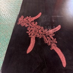 漆塗りの座卓てーぶるテーブルの画像