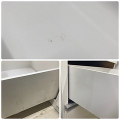 高橋木工　エチュード　140KB　食器棚　キッチンボード　白　幅140×奥51×高195.5cm　リサイクルショップ　朝霞市　ケイラック朝霞田島店　志木市　和光市　GM428の画像
