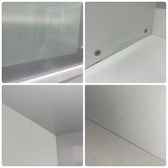高橋木工　エチュード　140KB　食器棚　キッチンボード　白　幅140×奥51×高195.5cm　リサイクルショップ　朝霞市　ケイラック朝霞田島店　志木市　和光市　GM428の画像