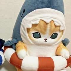 タグ付き　mofusand モフサンド サメにゃん ぬいぐるみ　浮き輪　大きいの画像