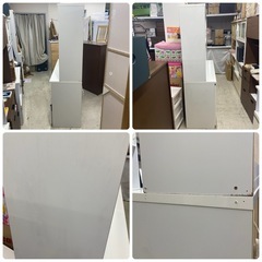高橋木工　エチュード　140KB　食器棚　キッチンボード　白　幅140×奥51×高195.5cm　リサイクルショップ　朝霞市　ケイラック朝霞田島店　志木市　和光市　GM428の画像