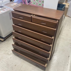 タンス　7段　引き出し　木製　チェスト 　衣類収納 　木製タンス　幅104×奥43.5×高125cm　リサイクルショップ　朝霞市　ケイラック朝霞田島店　志木市　和光市　GM429の画像