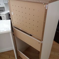 ★ジモティ割あり★  レンジ台 ナチュラル H129×D45×W61 クリーニング済み TK6821の画像